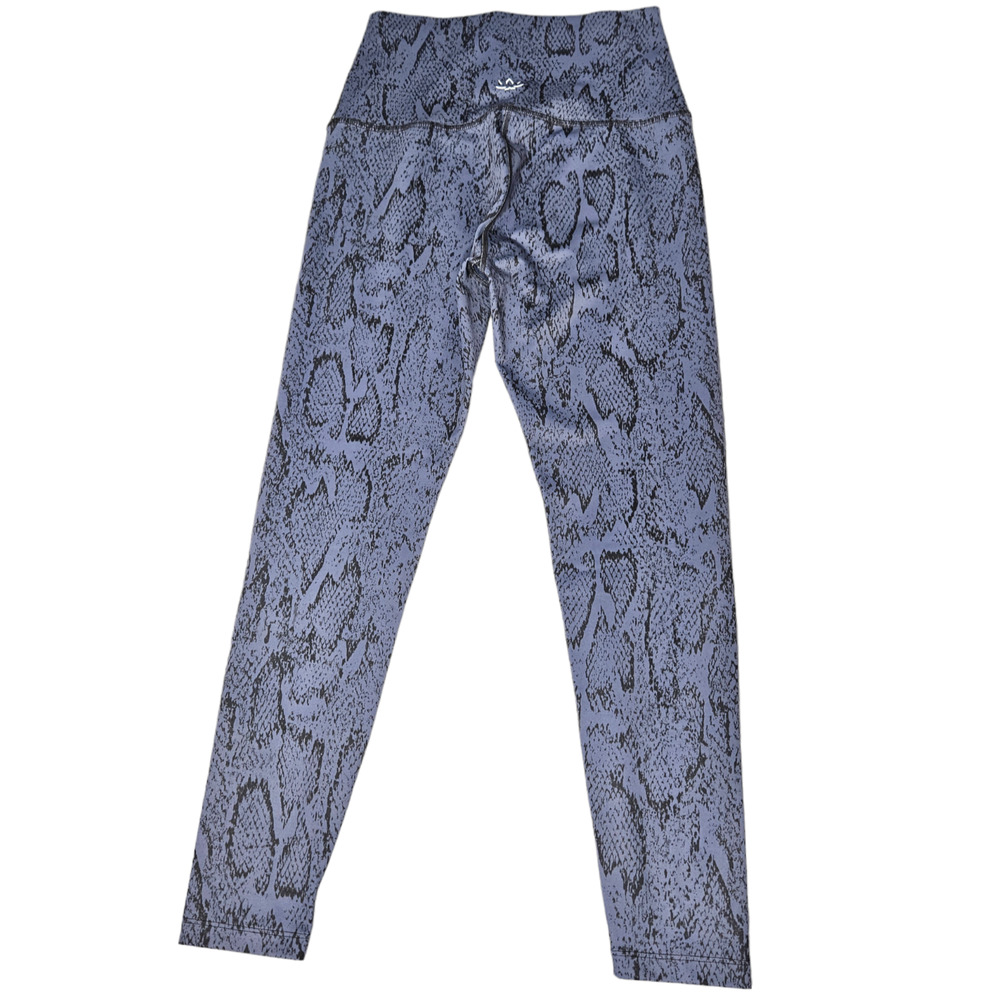 Beyond Yoga X Barre 3 Blue Python Print Leggings - image 2